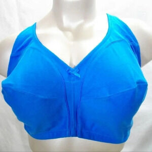 Comfort Choice 27-0565-5 100% Cotton Wire‎ Free Bra 54C BlueExcellent, Like New